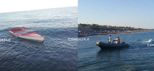 Amendolara, barca abbandonata in mare fa pensare al peggio. Naufragio a lieto fine per due uomini Amendolara, barca abbandonata in mare fa pensare al peggio. Naufragio a lieto fine per due uomini