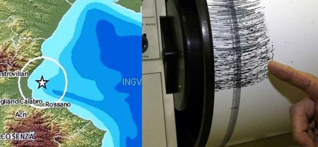 Quattro scosse nella Piana di Sibari. Da Amendolara a Corigliano. Ma l’epicentro è stato in mare Quattro scosse nella Piana di Sibari. Da Amendolara a Corigliano. Ma l’epicentro è stato in mare