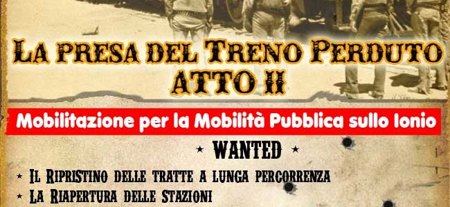 Trasporti, sabato a Sibari presidio di protesta del comitato “La presa del treno perduto” Trasporti, sabato a Sibari presidio di protesta del comitato “La presa del treno perduto”