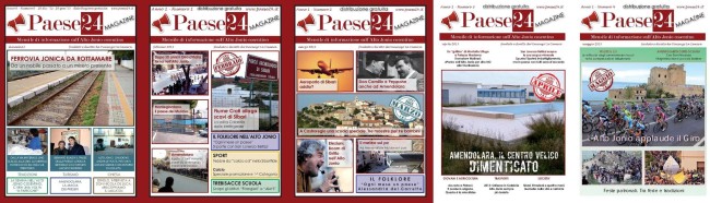 Paese24 Magazine esce dalla Calabria. Basta una mail per riceverlo a casa