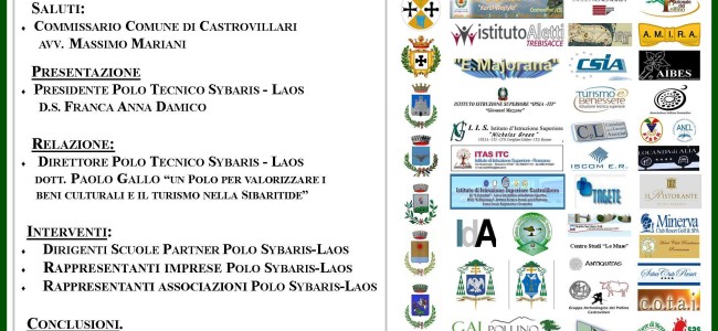 Castrovillari, “Sybaris-Laos” si presenta. Scuole e partner insieme per valorizzare beni culturali e turismo Castrovillari, “Sybaris-Laos” si presenta. Scuole e partner insieme per valorizzare beni culturali e turismo