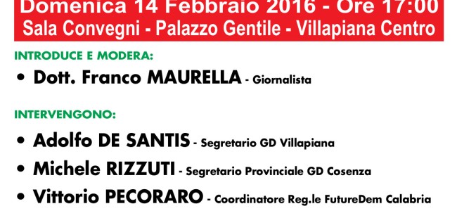 A Villapiana si discute di legalità dopo atti intimidatori a famiglia De Santis A Villapiana si discute di legalità dopo atti intimidatori a famiglia De Santis