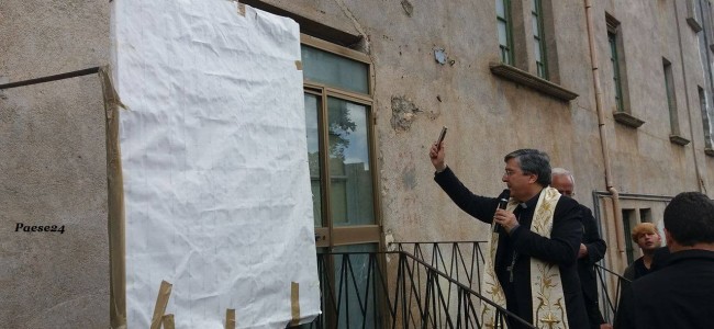 Fondazione di Comunità a Castrovillari. Benedizione del vescovo per inizio lavori Fondazione di Comunità a Castrovillari. Benedizione del vescovo per inizio lavori