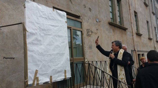 Fondazione di Comunità a Castrovillari. Benedizione del vescovo per inizio lavori Fondazione di Comunità a Castrovillari. Benedizione del vescovo per inizio lavori