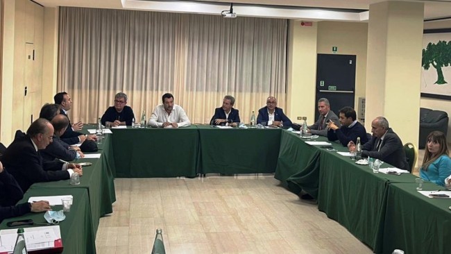 Salvini in Calabria incontra gli eletti della Lega alle ultime Regionali