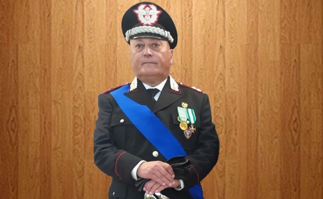 Oriolo. Tempo di pensione per il colonnello dei Carabinieri Forestali Giuseppe Melfi