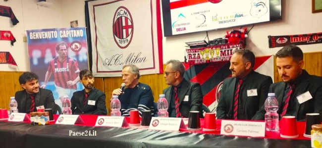Trebisacce. Franco Baresi infiamma i cuori rossoneri al Milan Club Trebisacce. Franco Baresi infiamma i cuori rossoneri al Milan Club