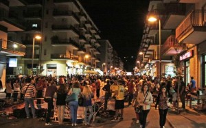 Uno scatto della "Notte di primavera 2013" che si è svolta sabato scorso a Rossano
