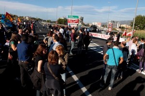 La protesta degli Lsu-Lpu dei giorni scorsi sull'A3 Salerno-Reggio Calabria