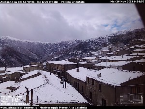 Alessandria del Carretto stamattina