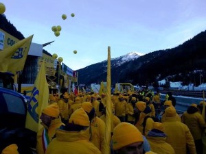 La manifestazione di Coldiretti al Brennero