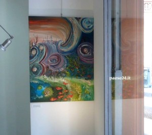 Il quadro delle artiste calabresi esposto a Bologna