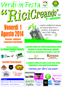 Il manifesto della seconda edizione di “RiciCreando”. 