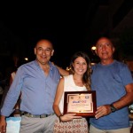 La vincitrice Serena Oriolo con il Sindaco Mundo e il Maestro Azzinari