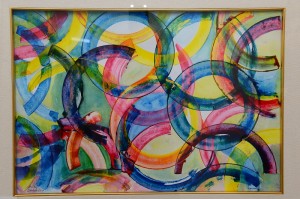 DONADIO Astratto n 5 -acquerello  35 x 50 2014