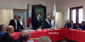 Ministro albanese in municipio