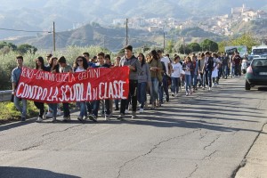 Studenti di Corigliano in corteo