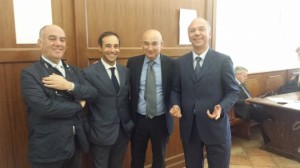 Da sinistra: La Regina, D'Alba, Mundo e Mormandi