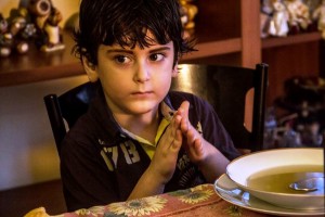 Gianfrancesco Spina sul set del film "Palline di Pane" girato in Toscana (Foto di Rinaldo Serra)