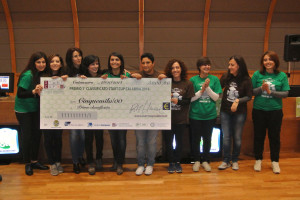 Le ragazze che fanno parte della start up che ha realizzato il Gel Oil