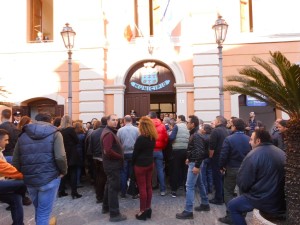La protesta degli Lsu-Lpu a Rossano