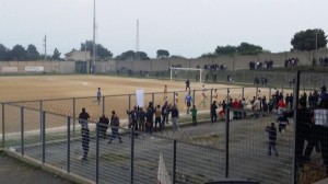 Trebisacce-Roseto 2-0 (l'esultanza dei locali dopo il secondo gol)