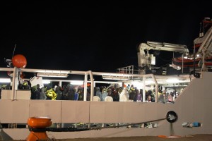 Lo sbarco della Gregoretti C920 a Corigliano