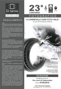 La locandina del concorso fotografico