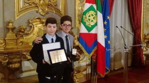 Fabio Cavaliere e Virginio Papadà, i due studenti di Cassano premiati al Quirinale